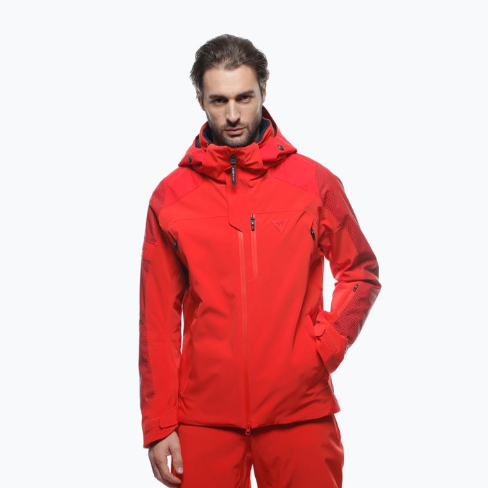 Мъжко ски яке Dainese Dermizax Ev Core Ready с висок/рисков/червен цвят