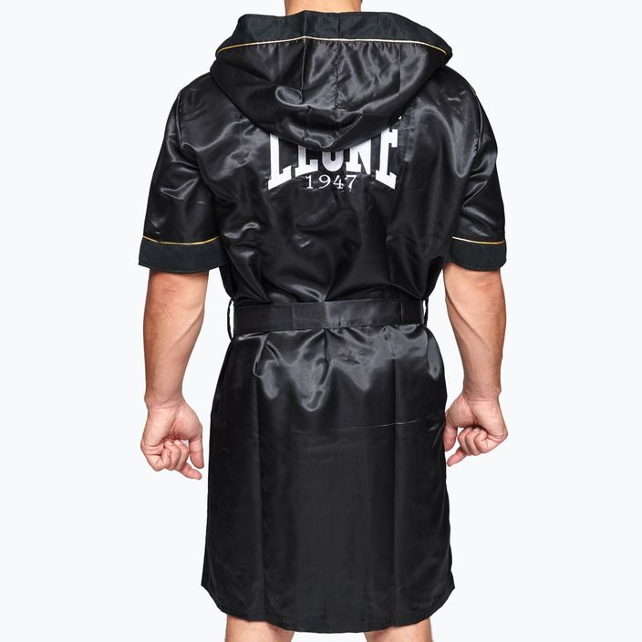 LEONE боксерен халат 1947 premium black 4