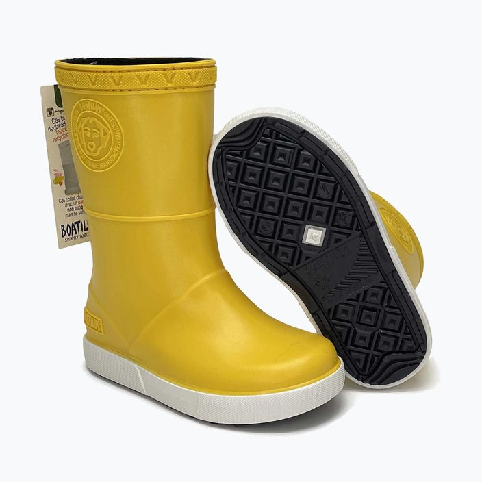 BOATILUS junior wellingtons Penguy Worm Lining yellow 11