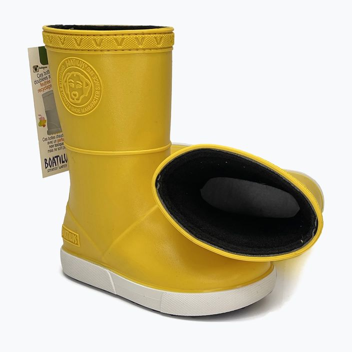 BOATILUS junior wellingtons Penguy Worm Lining yellow 12