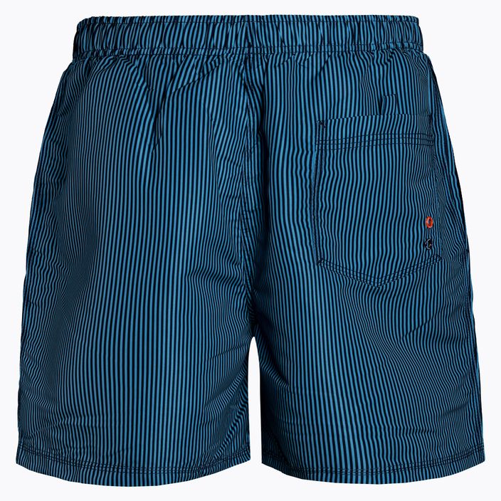 Мъжки къси панталони за плуване CMP тъмно синьо и оранжево 3R50857/10ZE 2