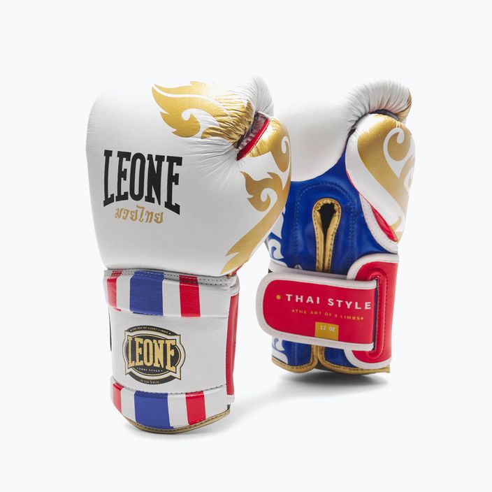 Leone Thai Style боксови ръкавици бели GN114 5