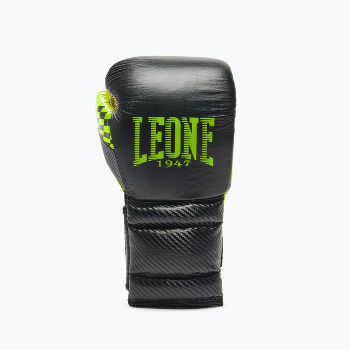 Leone Carbon22 черно-зелени боксови ръкавици GN222 8