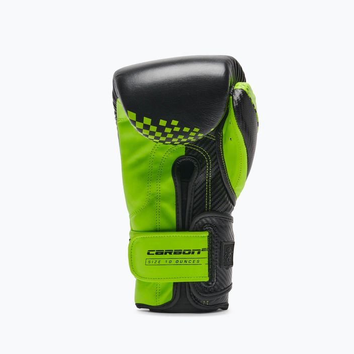 Leone Carbon22 черно-зелени боксови ръкавици GN222 10