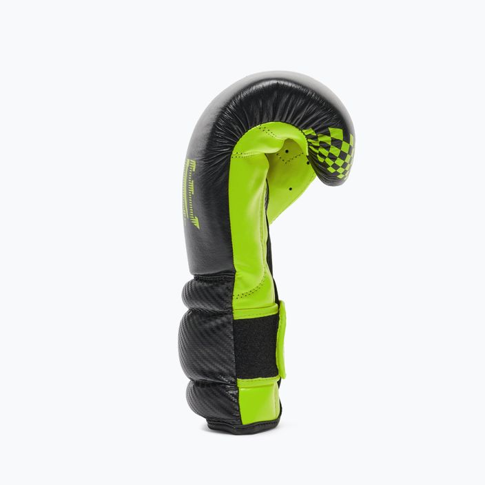 Leone Carbon22 черно-зелени боксови ръкавици GN222 11