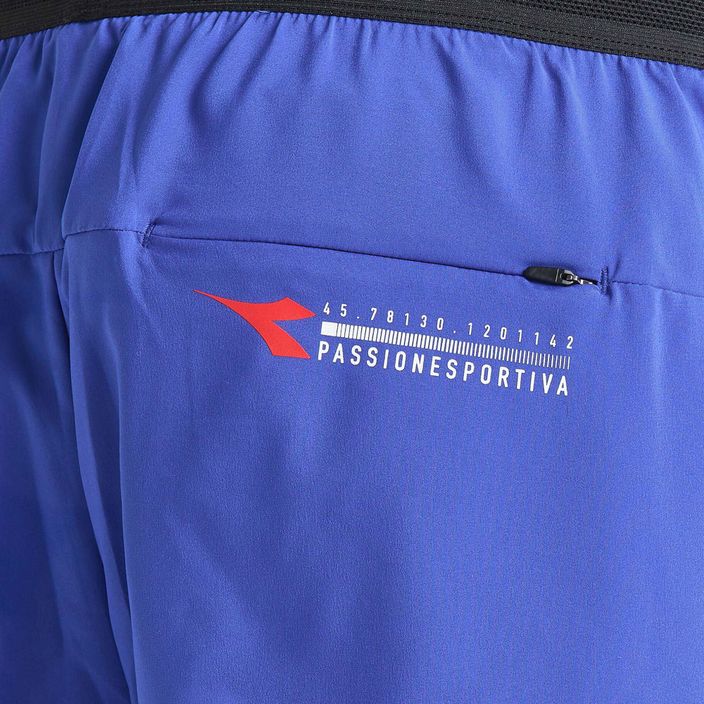 Мъжки къси панталони за бягане Diadora Double Layer Bermuda Be One, сини DD-102.179162-60050 5