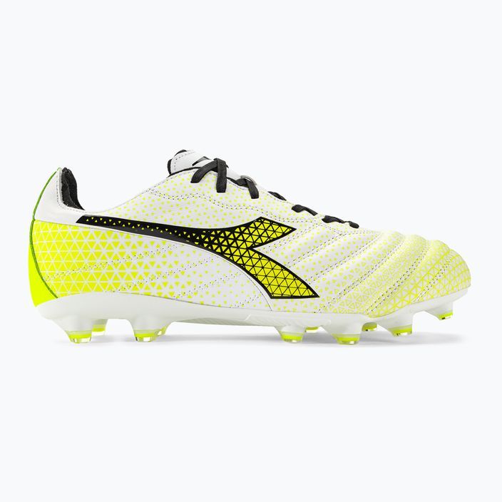 Мъжки футболни обувки Diadora Brasil Elite GR LT LP12 white/black/fluo yellow 2