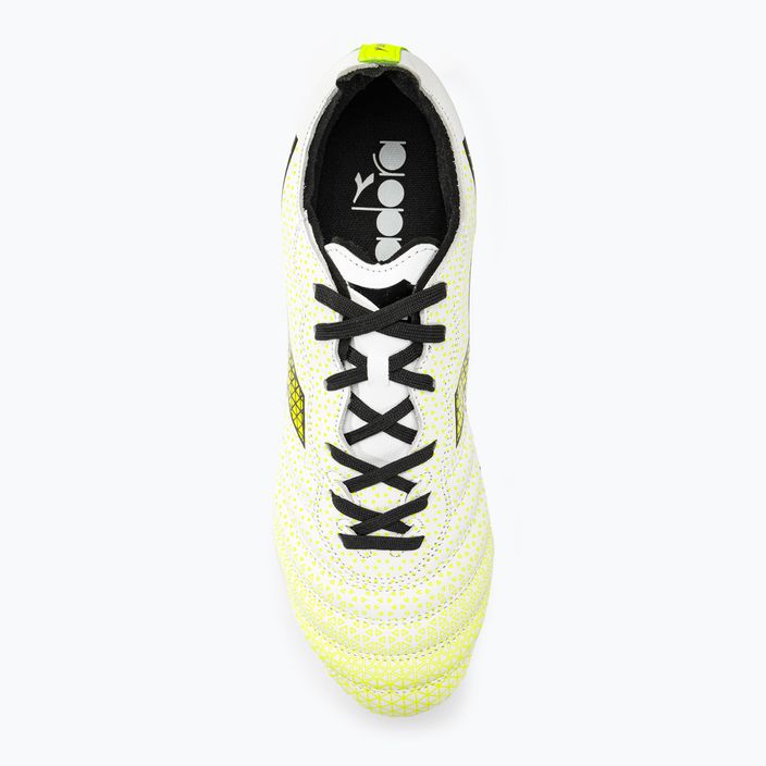 Мъжки футболни обувки Diadora Brasil Elite GR LT LP12 white/black/fluo yellow 6