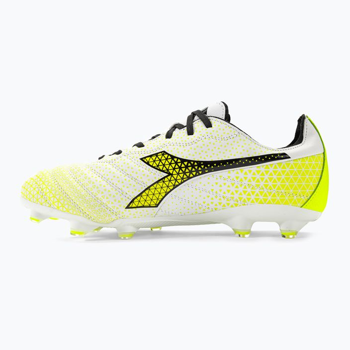 Мъжки футболни обувки Diadora Brasil Elite GR LT LP12 white/black/fluo yellow 10