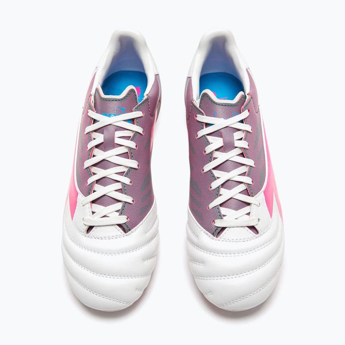 Мъжки футболни обувки Diadora Brasil Elite Veloce GR LPU white/pink fluo/blue fluo 13