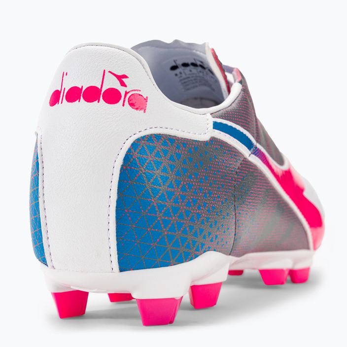 Мъжки футболни обувки Diadora Brasil Elite Veloce GR LPU white/pink fluo/blue fluo 9