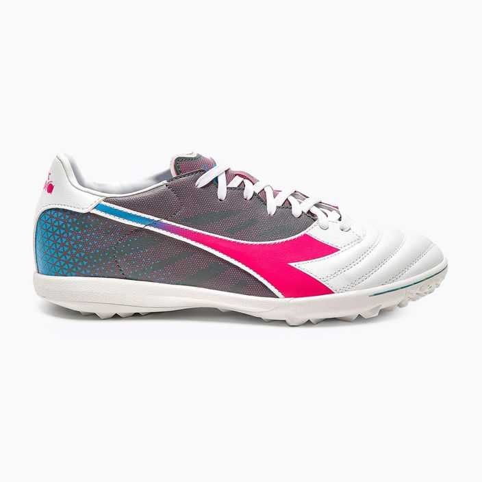 Мъжки футболни обувки Diadora Brasil Elite Veloce GR TFR white/pink fluo/blue fluo 11
