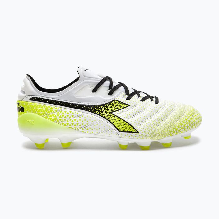 Мъжки футболни обувки Diadora Brasil Elite Tech GR LPX white/black/fluo yellow 11