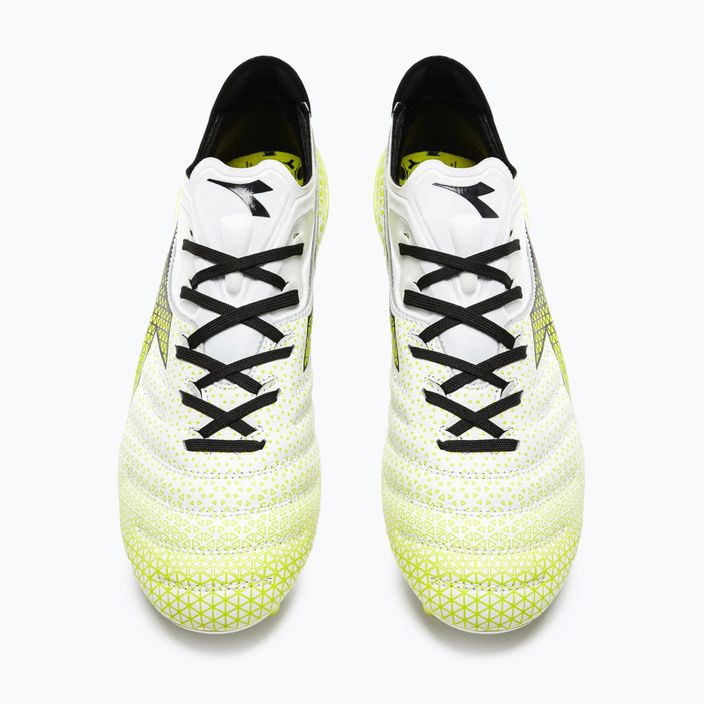 Мъжки футболни обувки Diadora Brasil Elite Tech GR LPX white/black/fluo yellow 13
