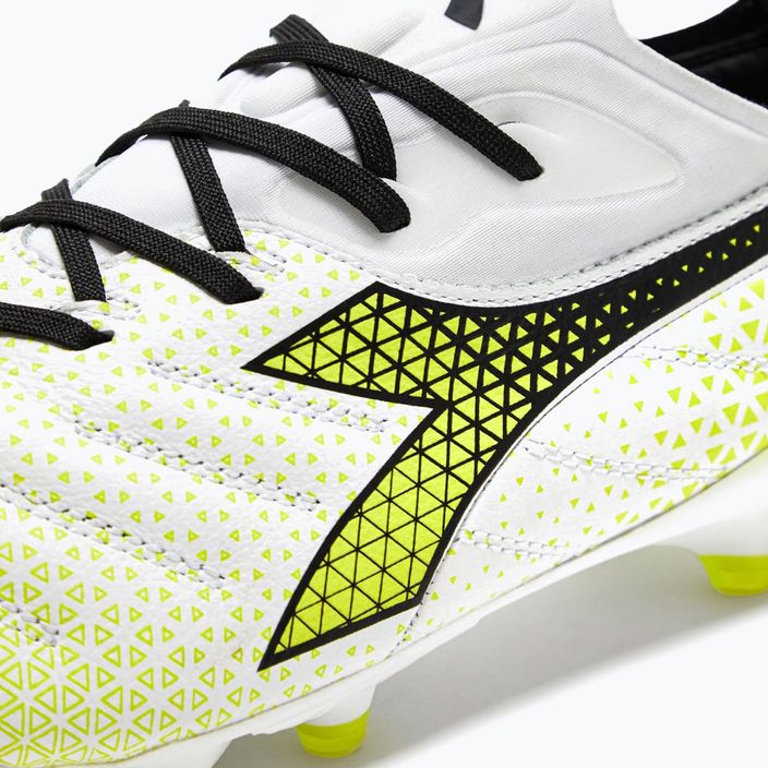 Мъжки футболни обувки Diadora Brasil Elite Tech GR LPX white/black/fluo yellow 15