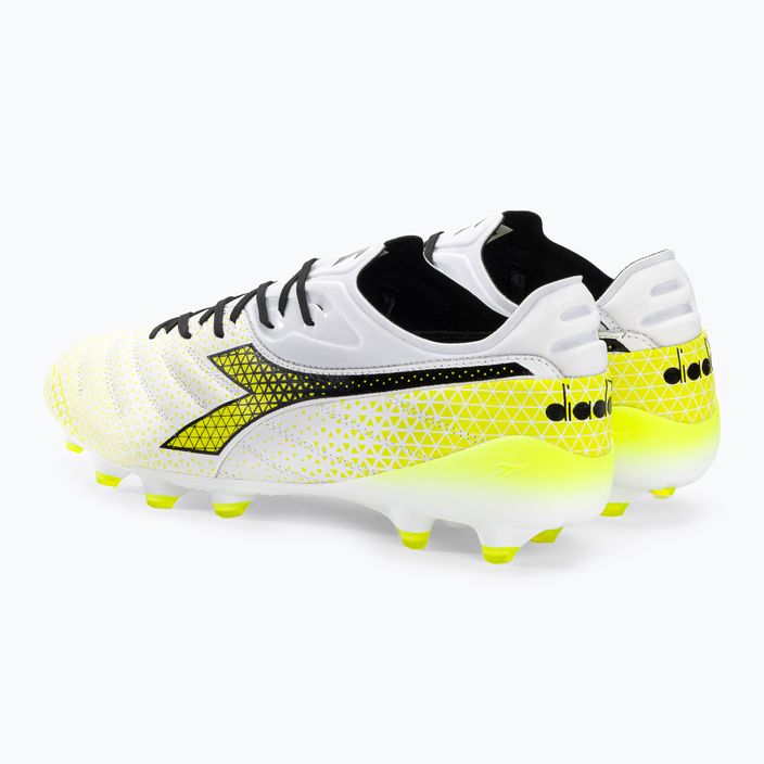 Мъжки футболни обувки Diadora Brasil Elite Tech GR LPX white/black/fluo yellow 3