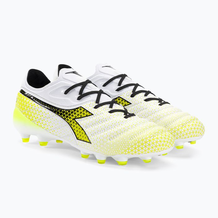 Мъжки футболни обувки Diadora Brasil Elite Tech GR LPX white/black/fluo yellow 4