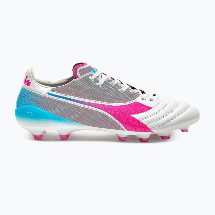 Мъжки футболни обувки Diadora Brasil Elite Veloce GR ITA LPX white/pink fluo/blue fluo 11