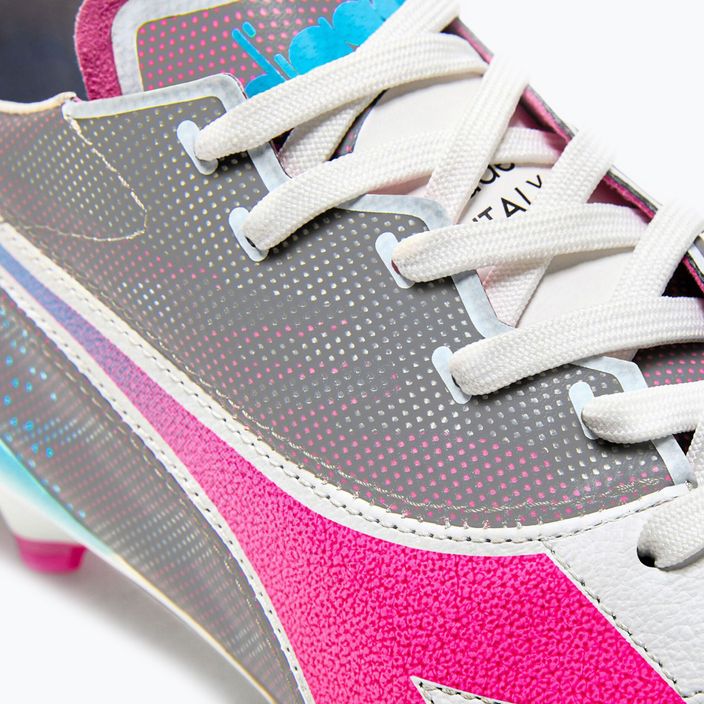 Мъжки футболни обувки Diadora Brasil Elite Veloce GR ITA LPX white/pink fluo/blue fluo 15