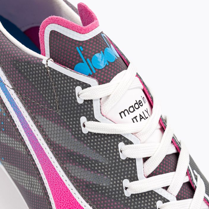 Мъжки футболни обувки Diadora Brasil Elite Veloce GR ITA LPX white/pink fluo/blue fluo 8