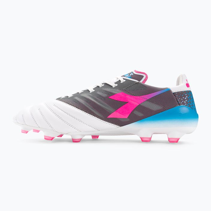 Мъжки футболни обувки Diadora Brasil Elite Veloce GR ITA LPX white/pink fluo/blue fluo 10