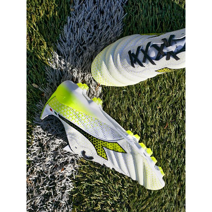 Мъжки футболни обувки Diadora Brasil Elite Tech GR ITA LPX white/black/fluo yellow 18