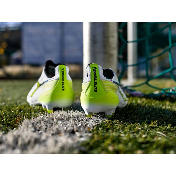 Мъжки футболни обувки Diadora Brasil Elite Tech GR ITA LPX white/black/fluo yellow 19