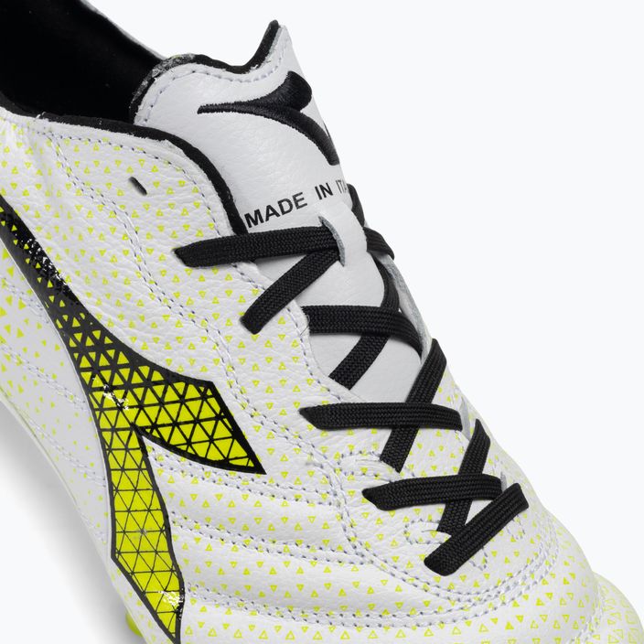 Мъжки футболни обувки Diadora Brasil Elite Tech GR ITA LPX white/black/fluo yellow 8