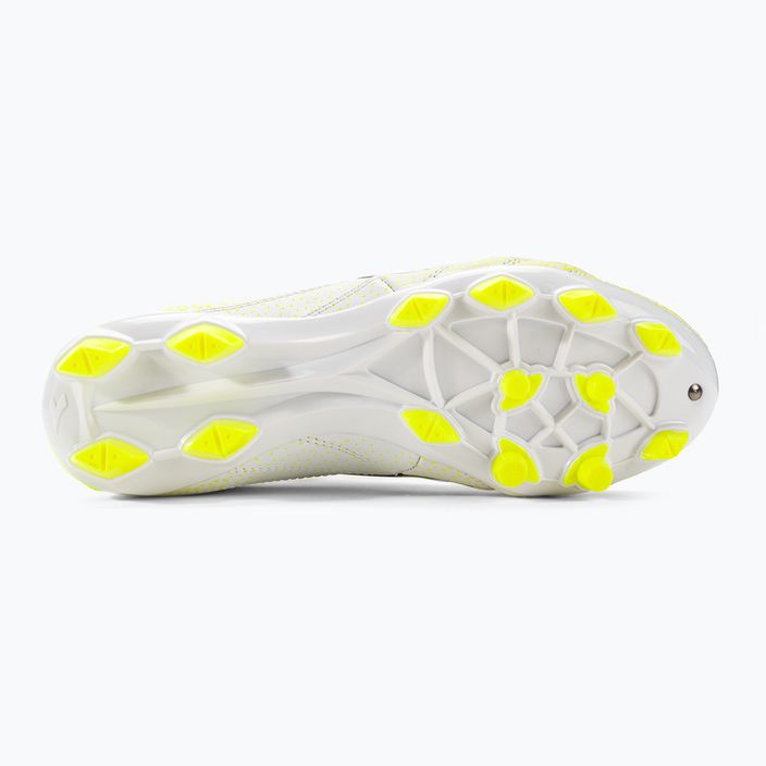 Детски футболни обувки Diadora Brasil Elite GR LT LPU Y бяло/черно/флуорово жълто 5