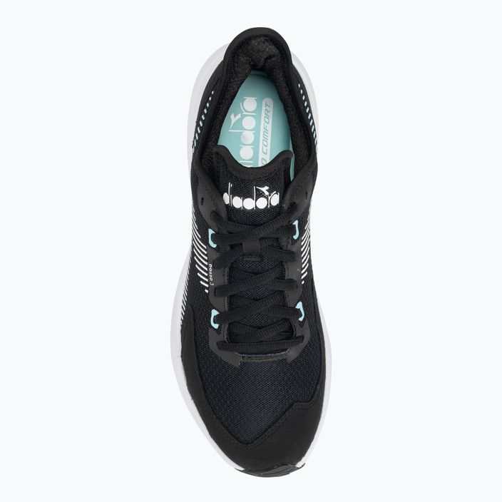 Дамски обувки за бягане Diadora Passo 3 black/white/aruba blue 6