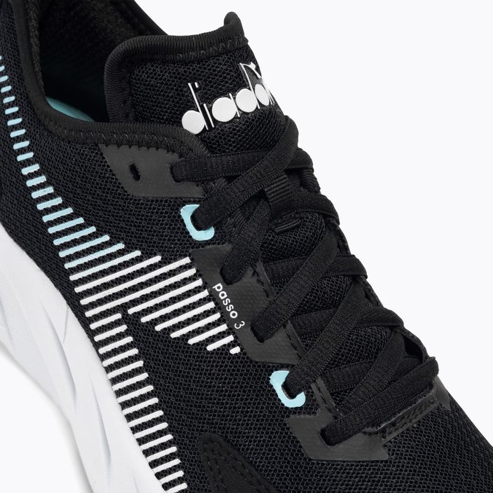 Дамски обувки за бягане Diadora Passo 3 black/white/aruba blue 8