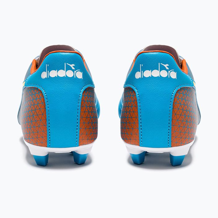 Мъжки футболни обувки Diadora Brasil Elite Veloce GR LPU blue fluo/white/orange 9