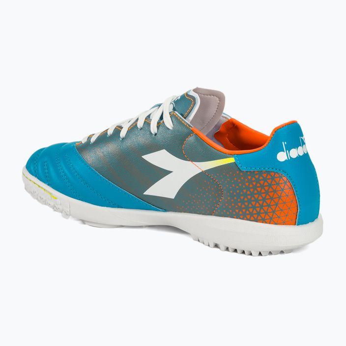Мъжки футболни обувки Diadora Brasil Elite Veloce GR TFR blue fluo/white/orange 3