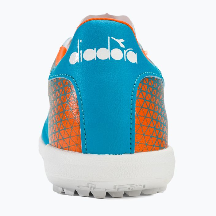 Мъжки футболни обувки Diadora Brasil Elite Veloce GR TFR blue fluo/white/orange 6