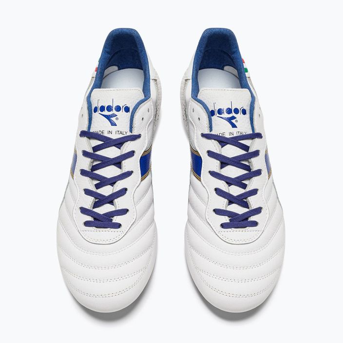 Мъжки футболни обувки Diadora Brasil Italy OG GR LT+ MDPU white/blue/gold 11