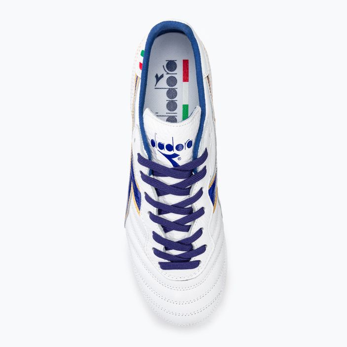 Мъжки футболни обувки Diadora Brasil Italy OG GR LT+ MDPU white/blue/gold 5