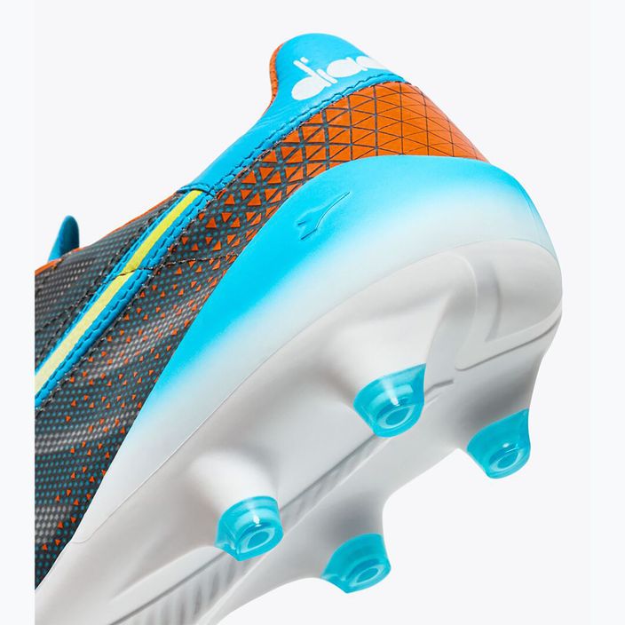 Мъжки футболни обувки Diadora Brasil Elite Veloce GR ITA LPX blue fluo/white/orange 9