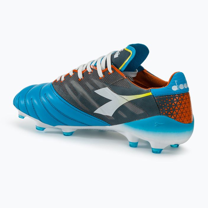 Мъжки футболни обувки Diadora Brasil Elite Veloce GR ITA LPX blue fluo/white/orange 3