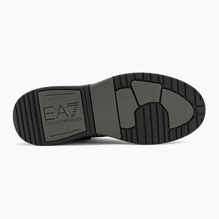 EA7 Emporio Armani Basket Mid тройно черни/златни обувки 4