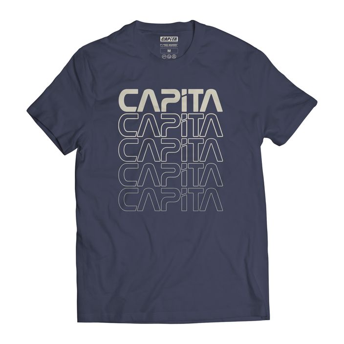 Тениска CAPiTA Worm washed navy 2