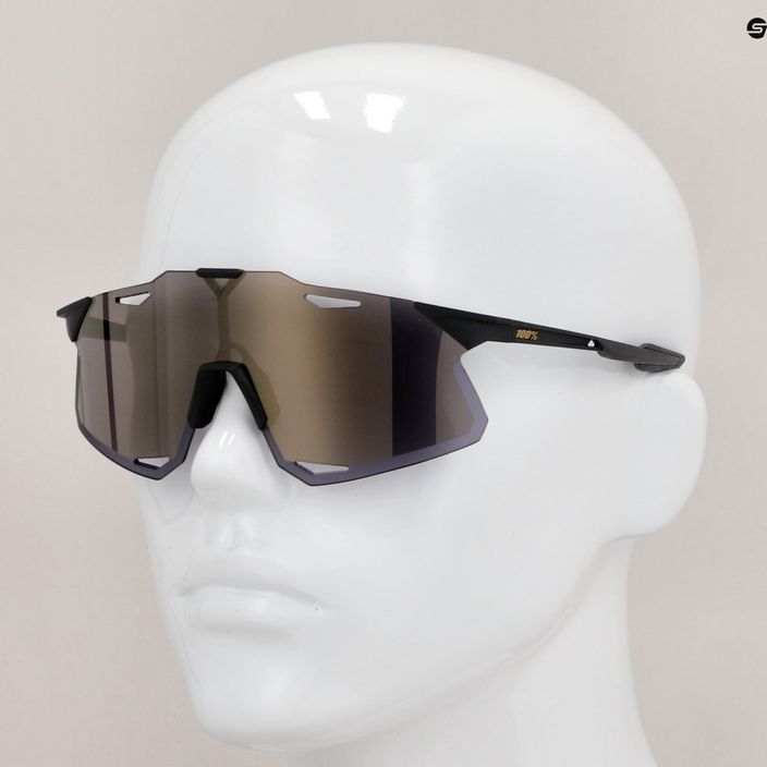 Очила за колоездене 100% Hypercraft матово черно/меко златно 60000-00001 11
