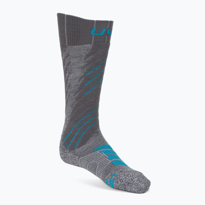 Дамски ски чорапи UYN Ski Comfort Fit grey/turquoise