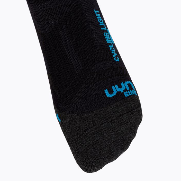 Мъжки чорапи за колоездене UYN Light black /grey/indigo bunting 3