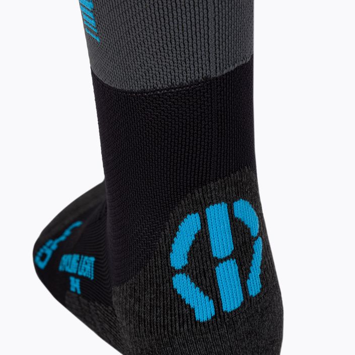 Мъжки чорапи за колоездене UYN Light black /grey/indigo bunting 4