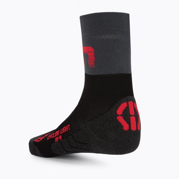 Мъжки чорапи за колоездене UYN Light black /grey/hibiscus 2