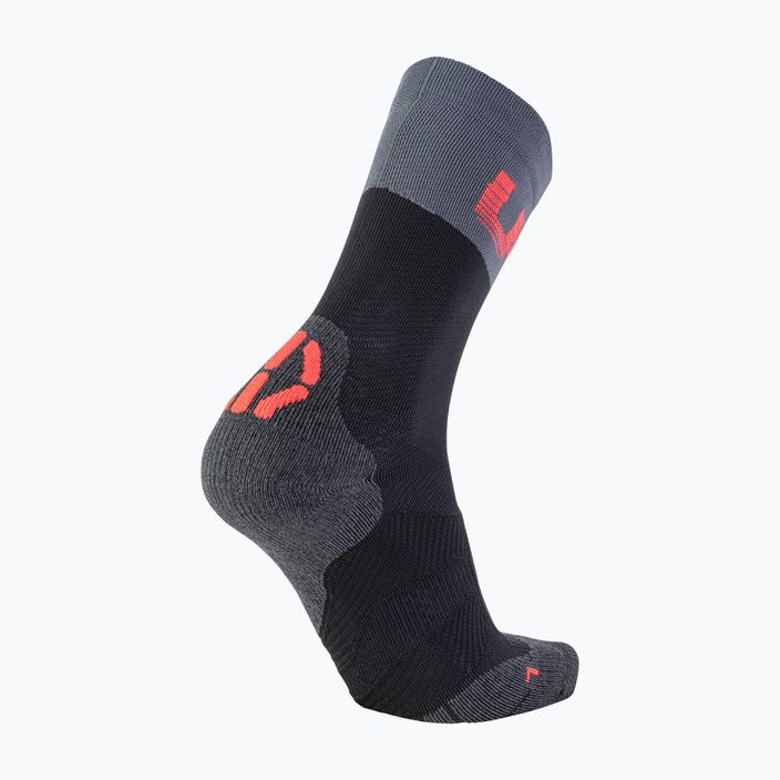 Мъжки чорапи за колоездене UYN Light black /grey/hibiscus 5