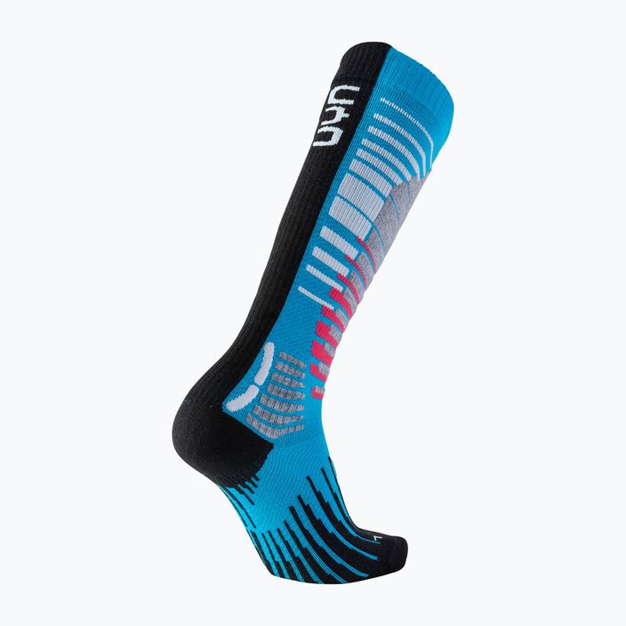 Дамски чорапи за сноуборд UYN Ski Snowboard turquoise/black 6