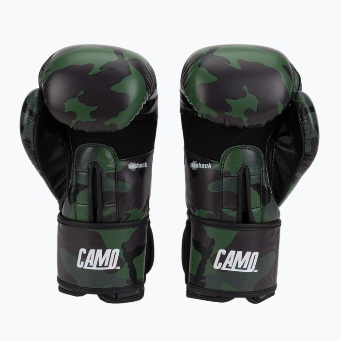 Зелени боксови ръкавици Leone Camo GN324 2