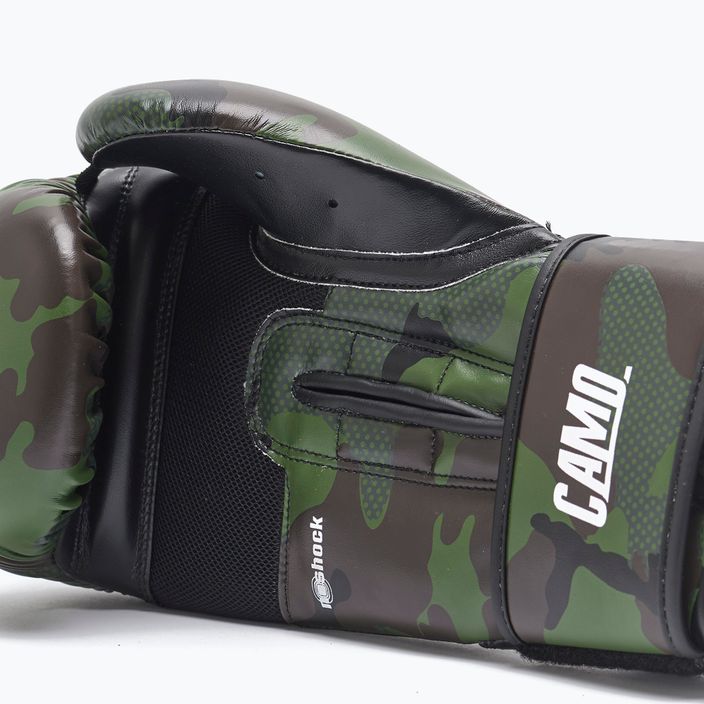 Зелени боксови ръкавици Leone Camo GN324 11