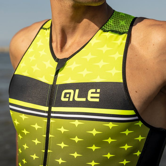 Мъжки костюм за триатлон Alé Stars yellow-grey L21116460 12